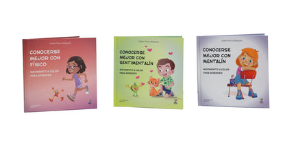 PACK DE 3 CUENTOS: CONOCERSE MEJOR CON MENTALÍN, SENTIMENTALÍN Y FÍSICO